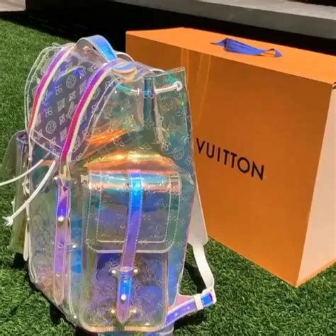 louis vuitton transparent backpack